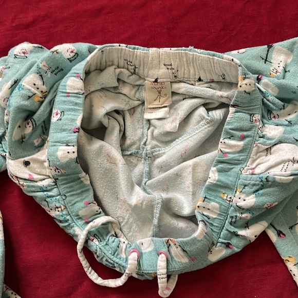 MunkiMunki Sz S Snowman Pajama Set - Picture 12 of 15